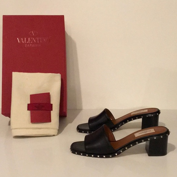 ❗️SALE❗️Valentino Soul Rockstud Heel Slides - Picture 3 of 7